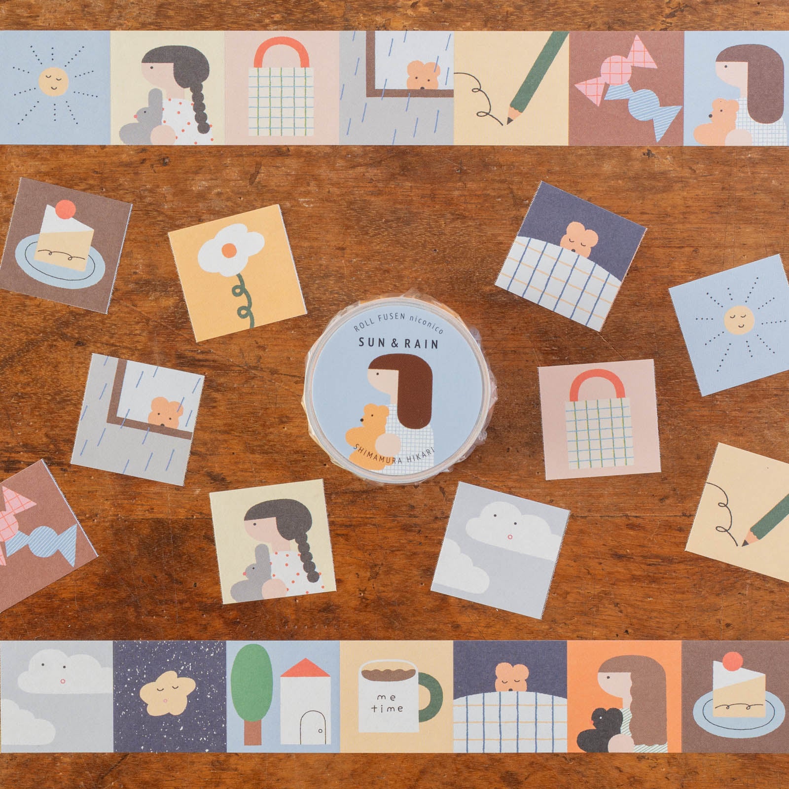 しまむらひかりさんのかわいいロールふせんニコニコ