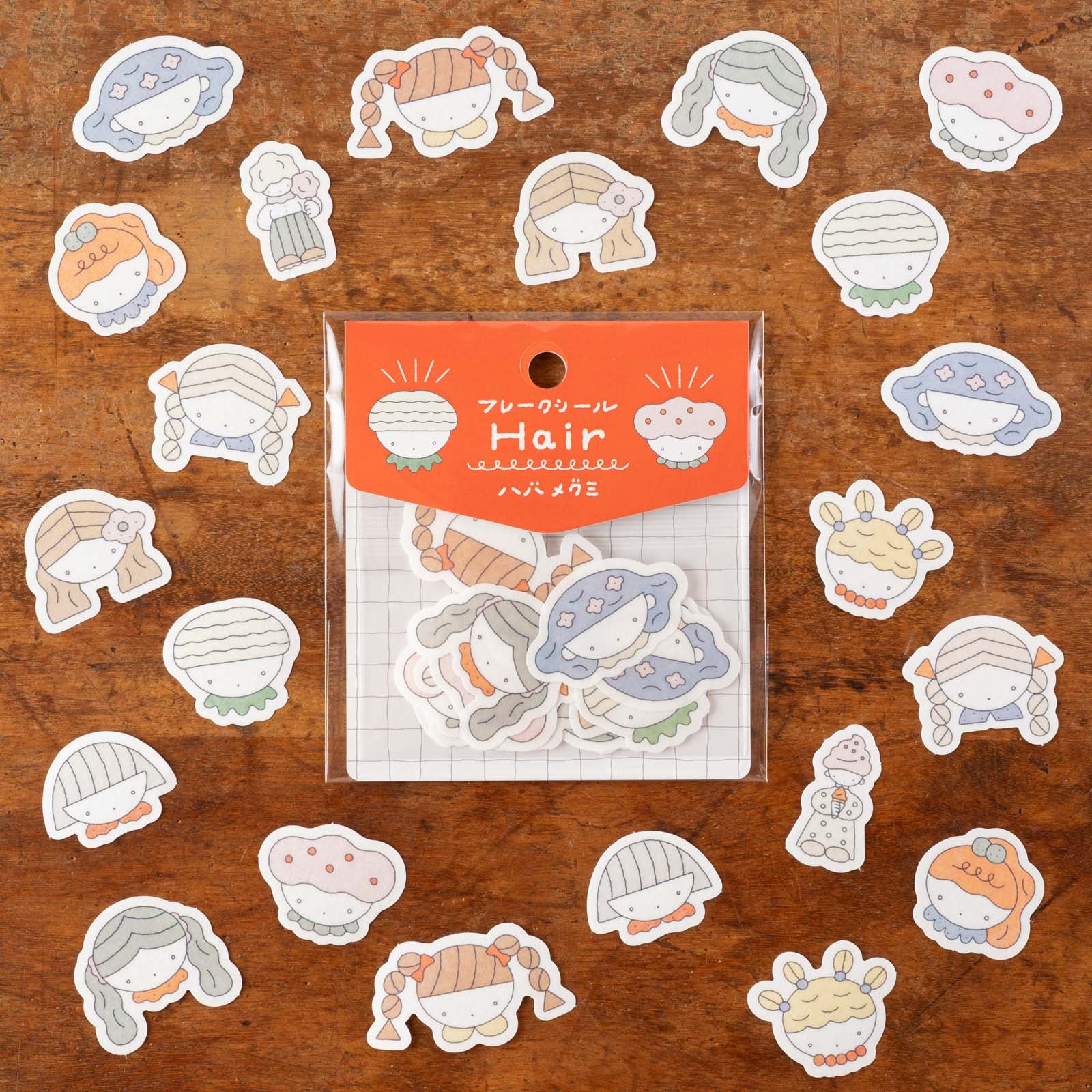ハバメグミさんのかわいいフレークシール