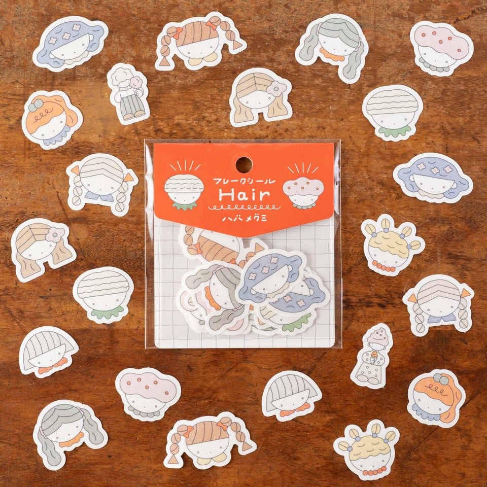 ハバメグミさんのかわいいフレークシール