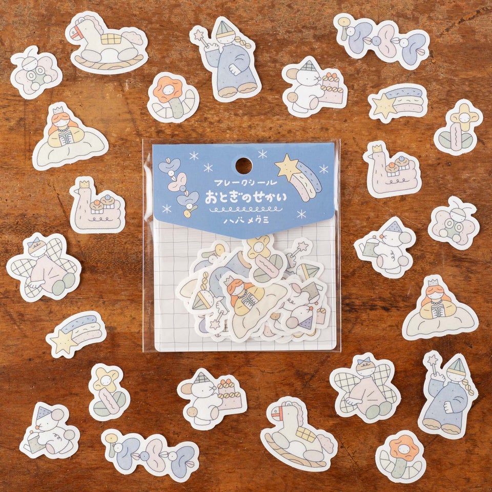 ハバメグミさんのかわいいフレークシール