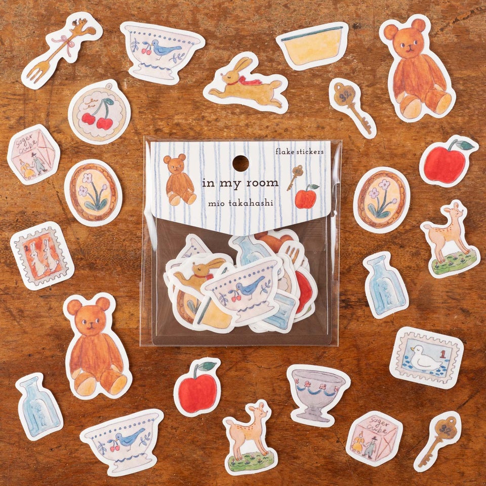 たかはしみおさんのかわいいフレークシール