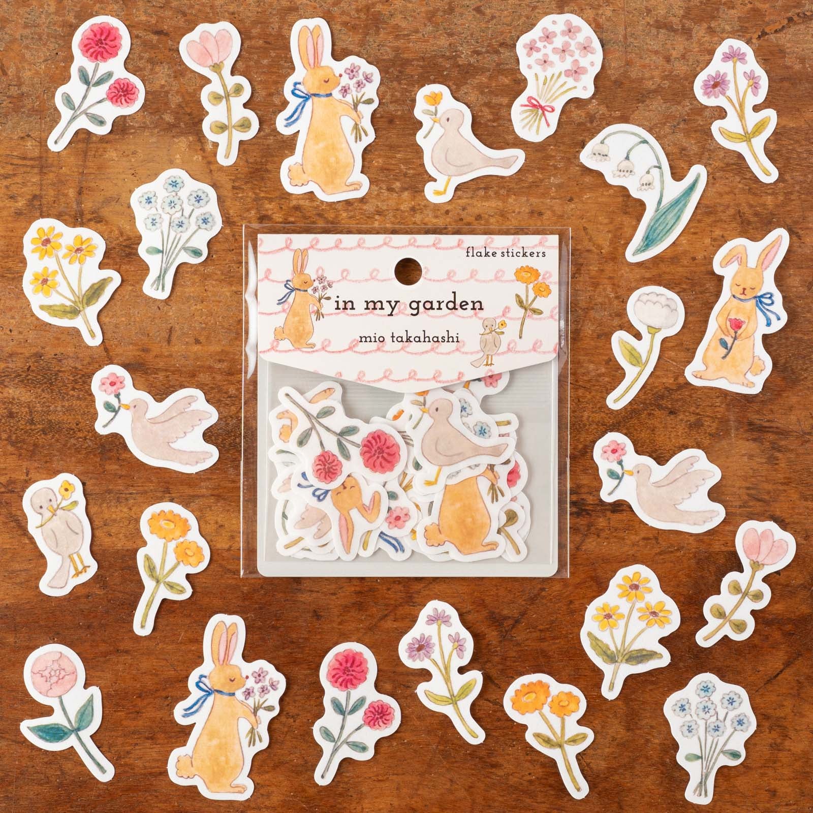 たかはしみおさんのかわいいフレークシール