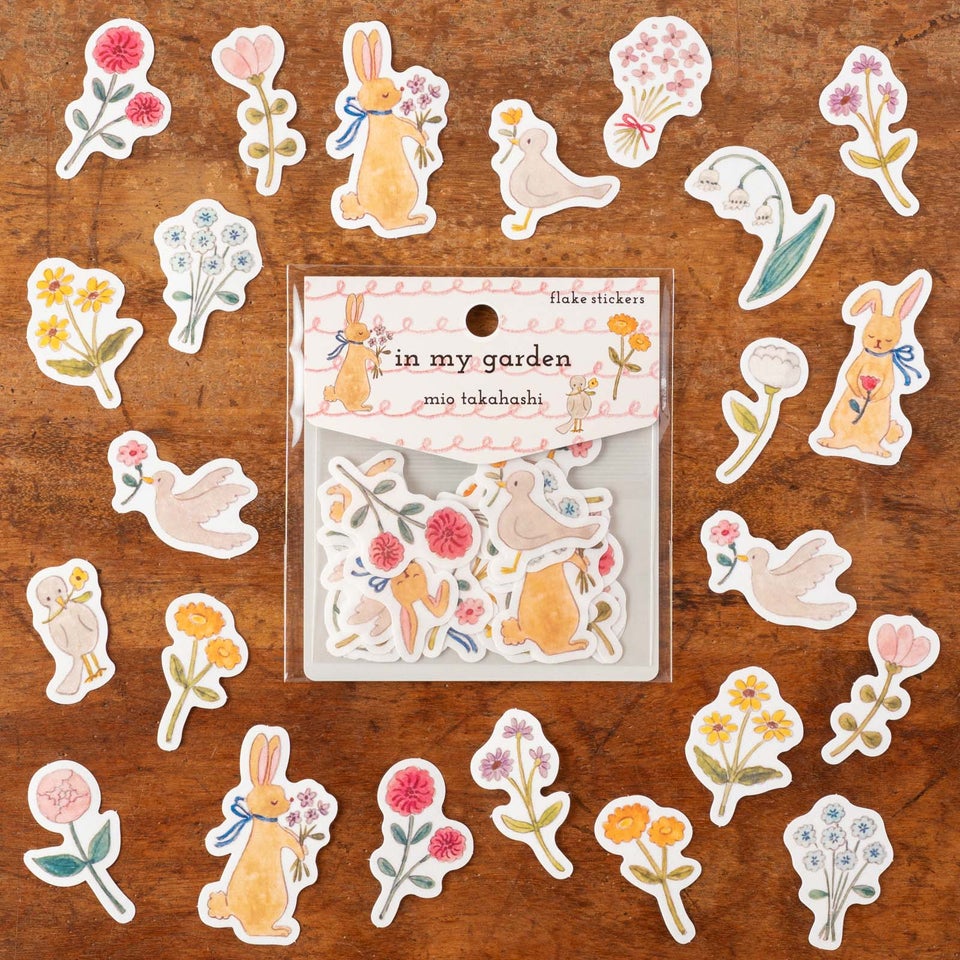 たかはしみおさんのかわいいフレークシール