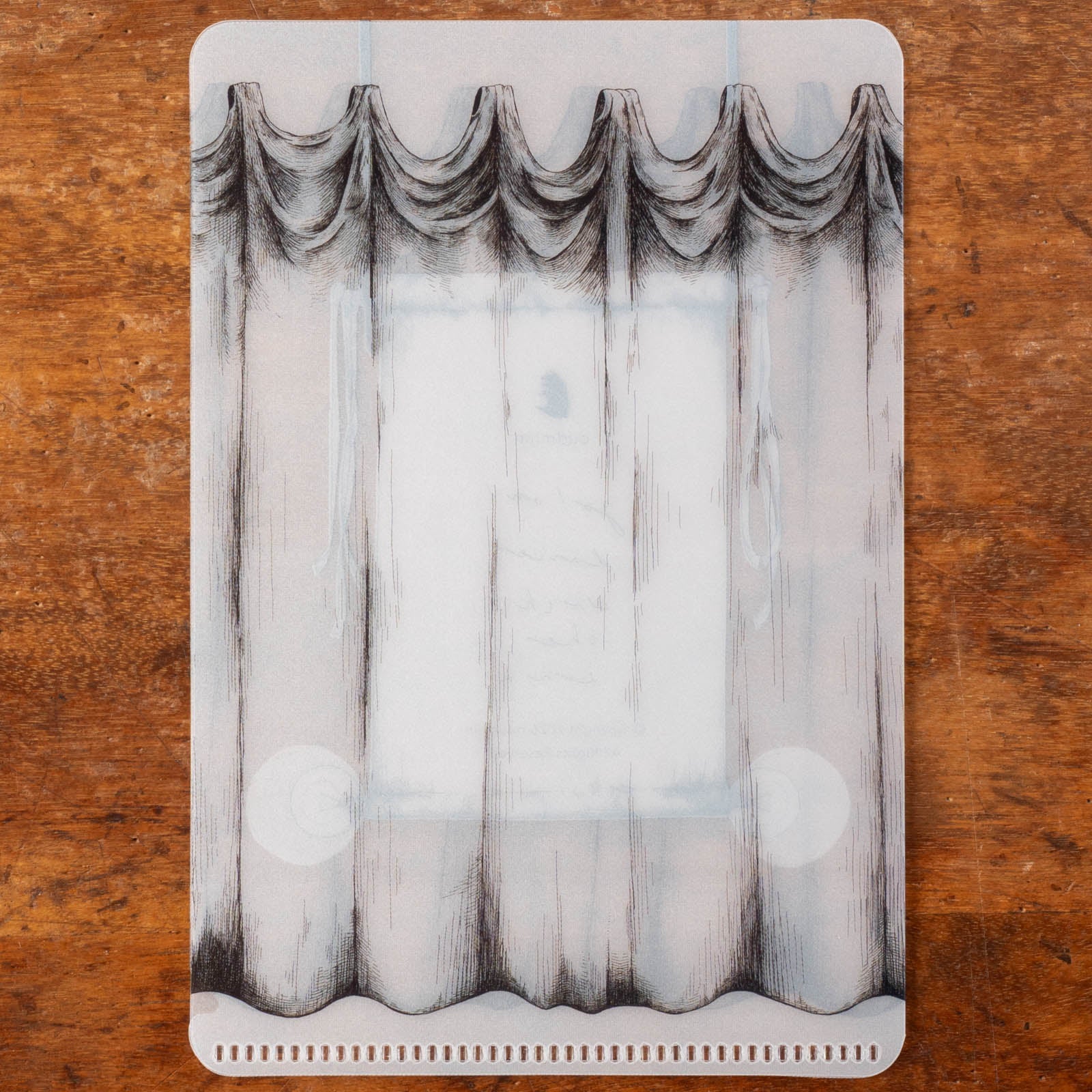 モノトーンのミニクリアファイル