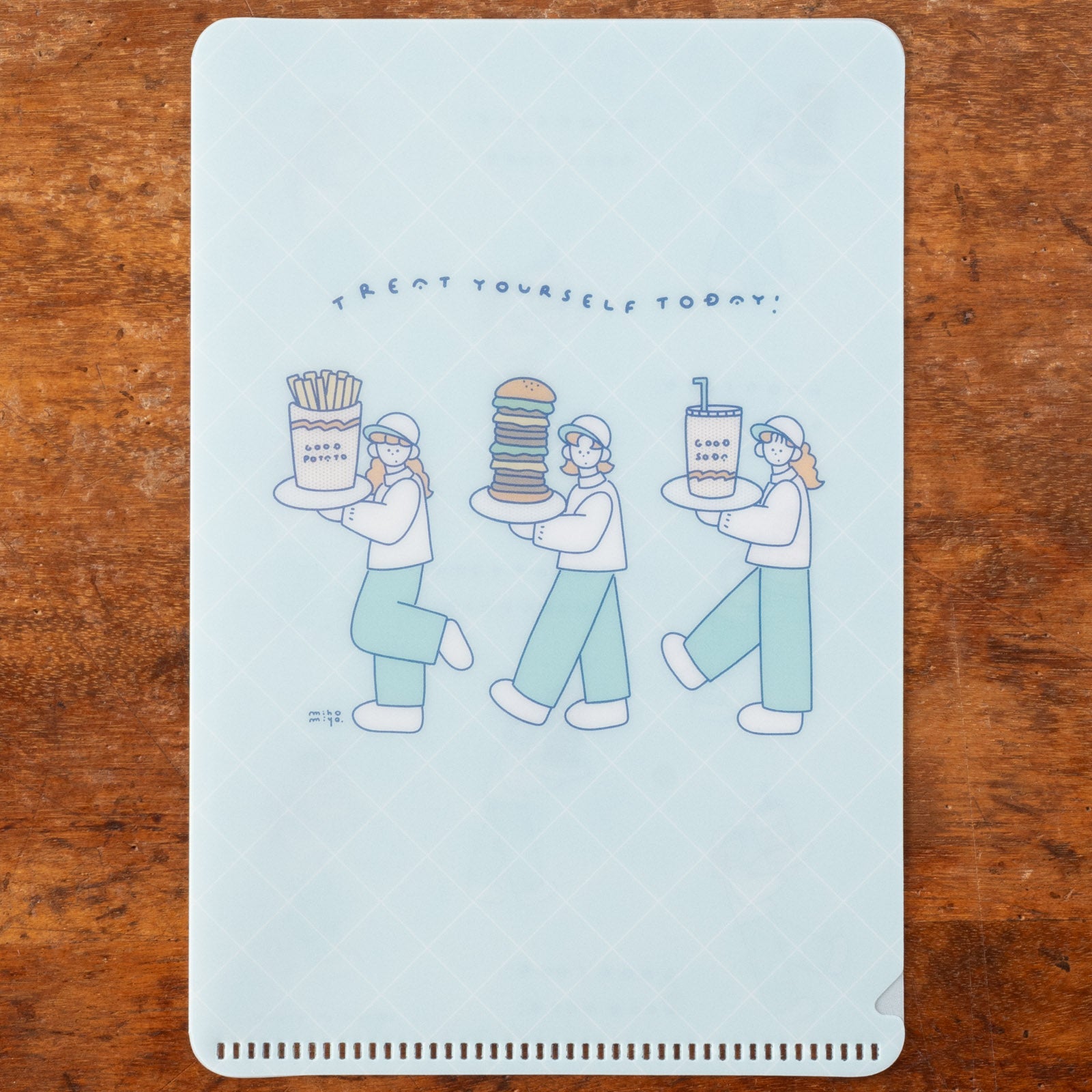 女の子がデリバリーしているデザイン