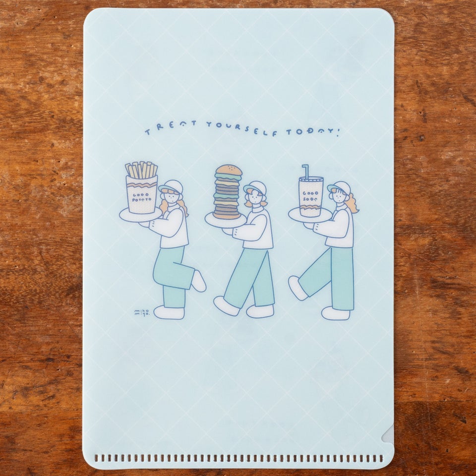 女の子がデリバリーしているデザイン