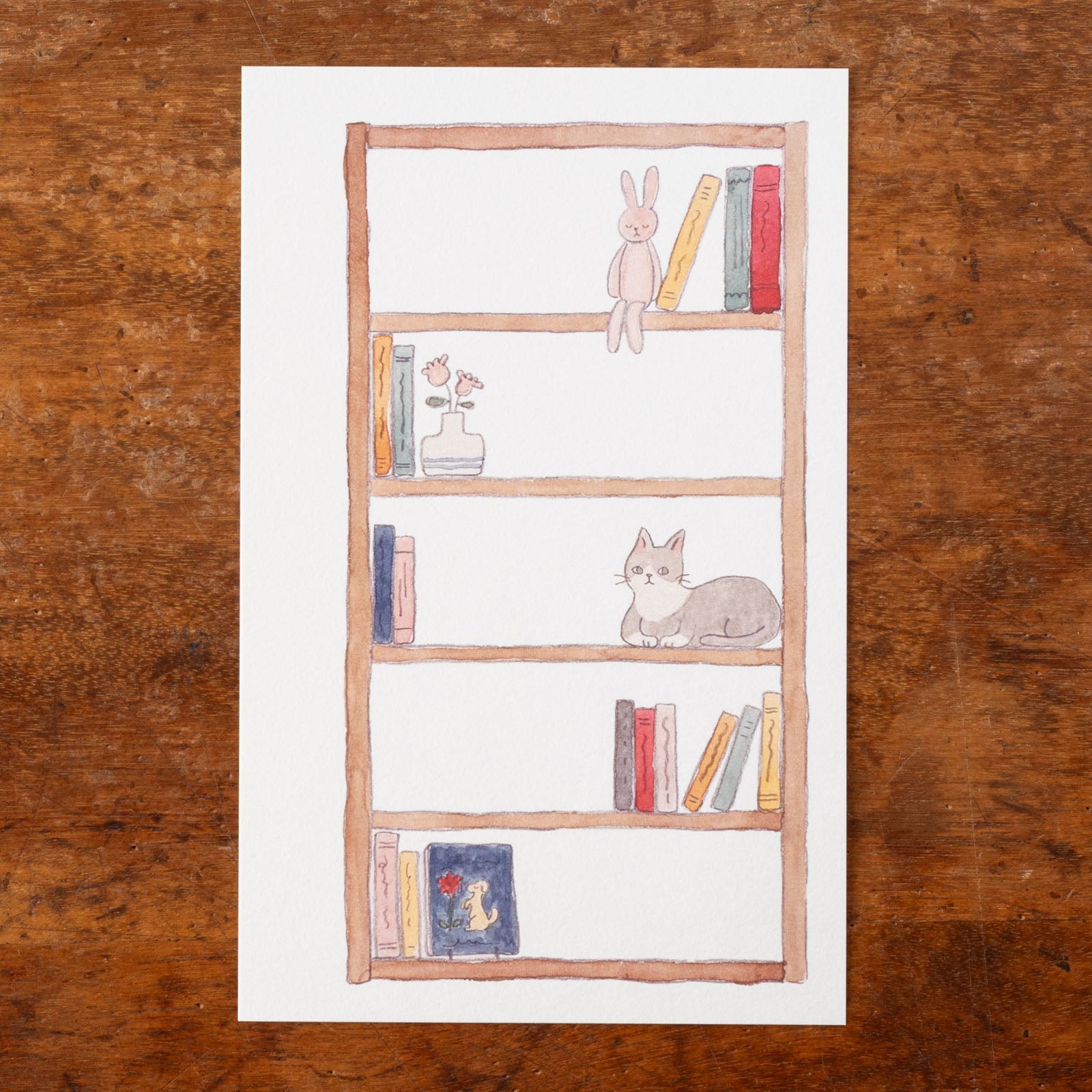 本棚がメモになったデザイン