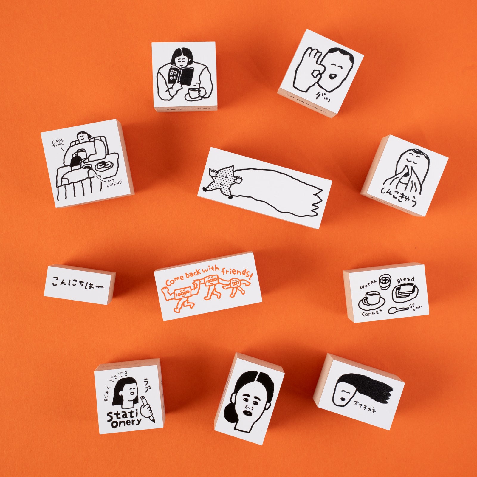 デジモン超進化ワールド、プロモーションカード、スタンプ台紙 iwahanko.｜スタンプ「こんにちはー」 | 月刊手紙舎