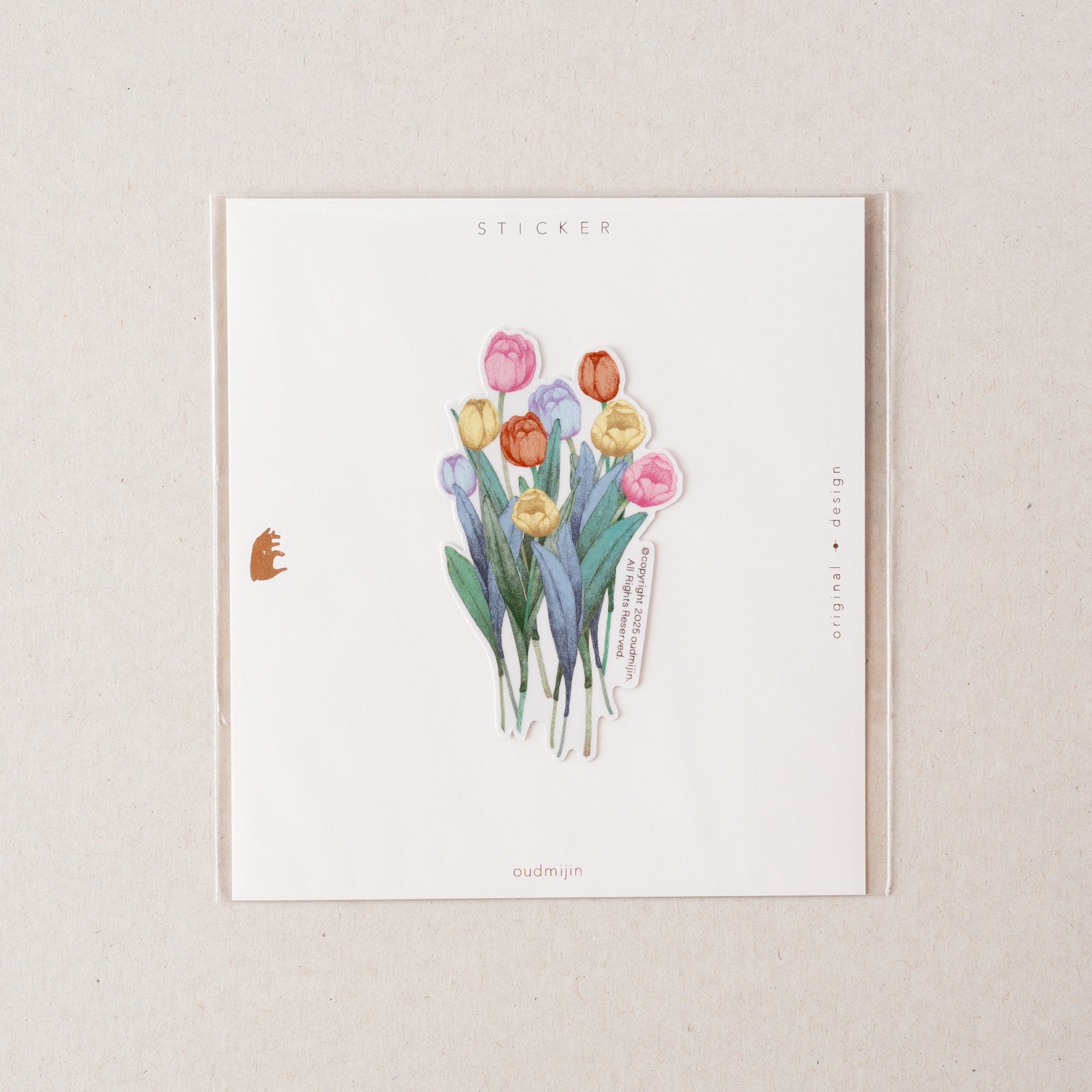 リトグラフ版画　ミシェル•トゥルメル「チューリップ」 oudmijin｜ステッカー「Tulip／チューリップ」 | 月刊手紙舎