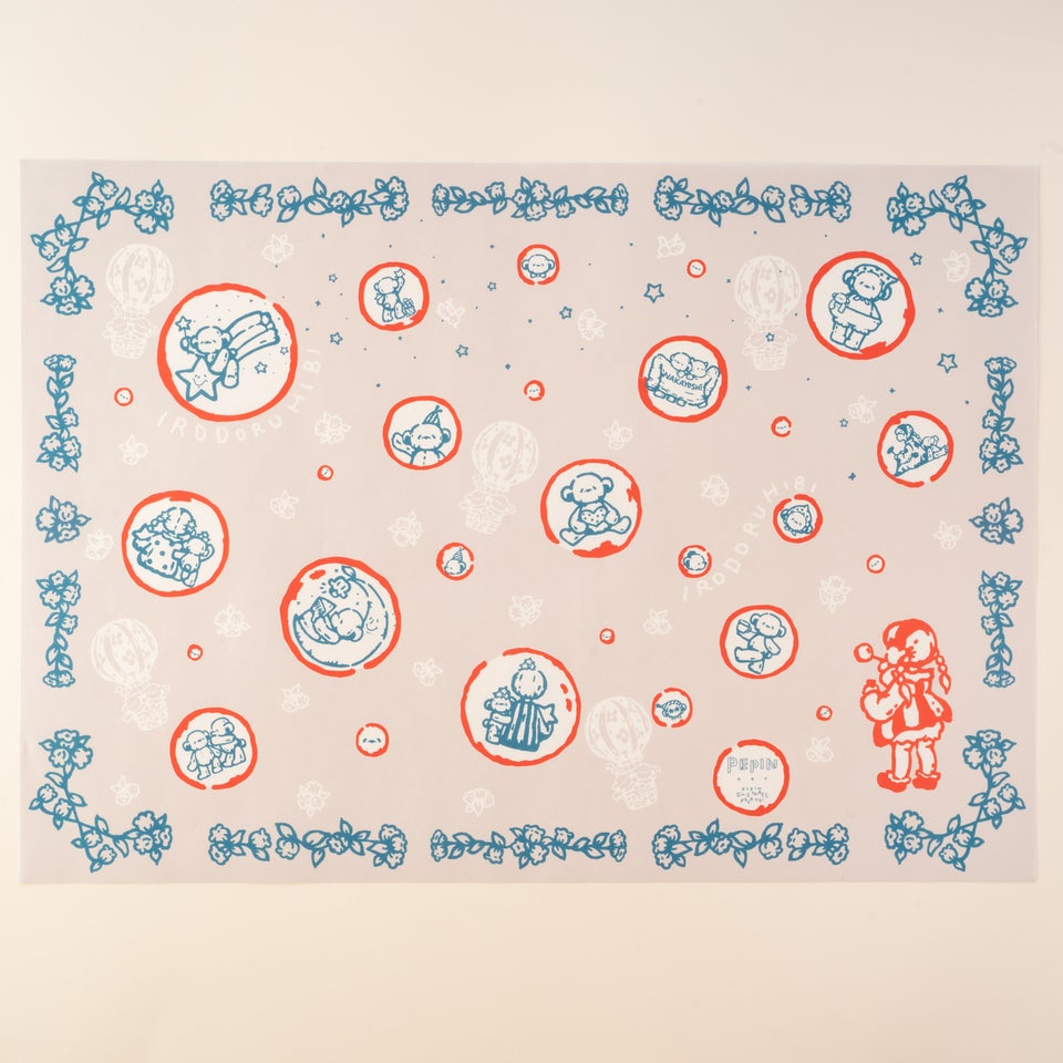 PEPINさんのかわいい包装紙「IRODORU HIBI」