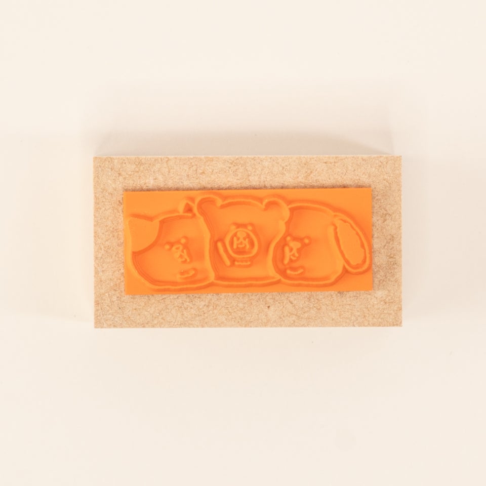 シュールに描かれたスタンプ