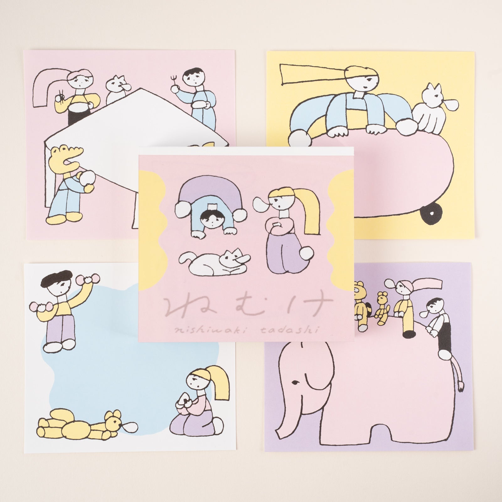 表現社 cozyca products｜ニシワキタダシ・ブロックメモ「ねむけ