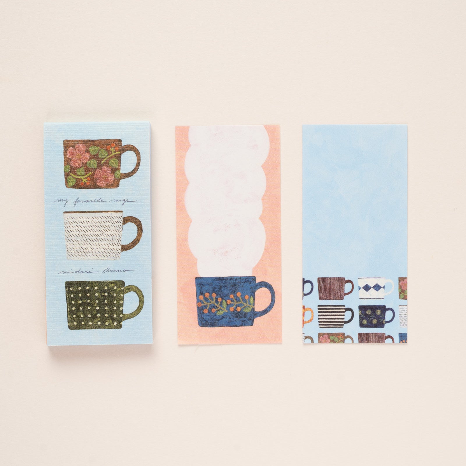 表現社 cozyca products｜浅野みどり・一筆ふせん「MY FAVORITE MUGS