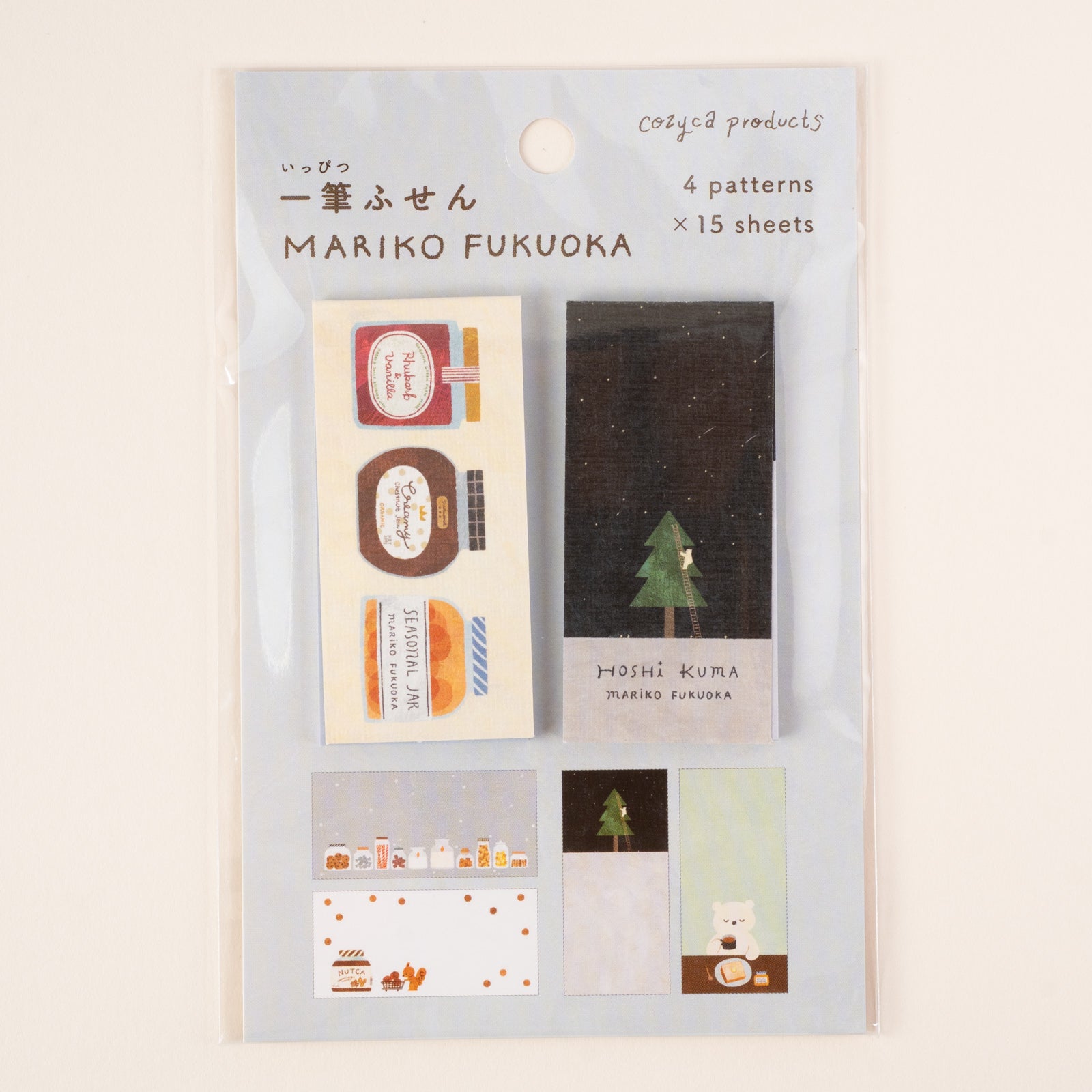 表現社 cozyca products｜福岡麻利子・一筆ふせん「SEASONAL JAR