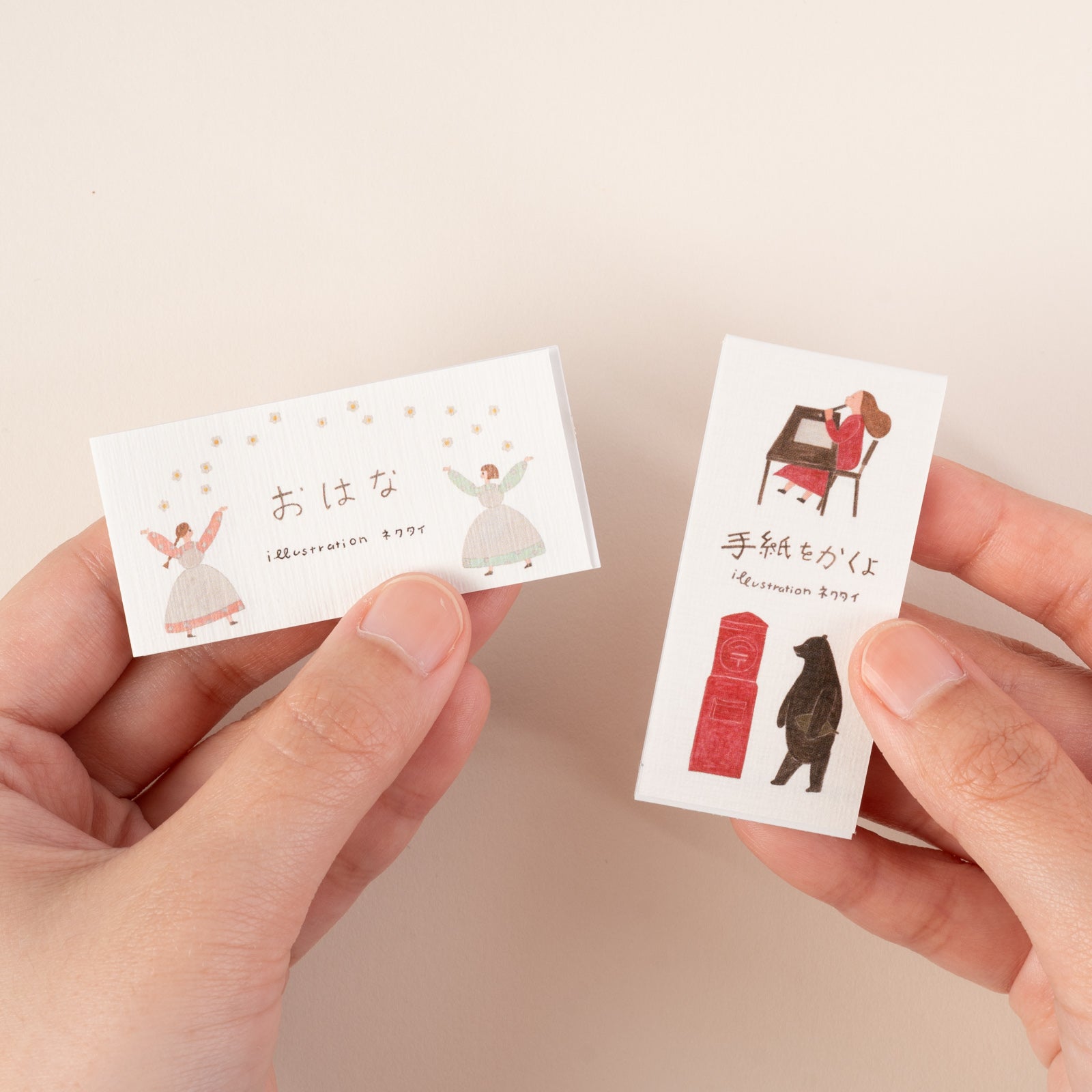 表現社 cozyca products｜ネクタイ・一筆ふせん「手紙をかくよ・おはな