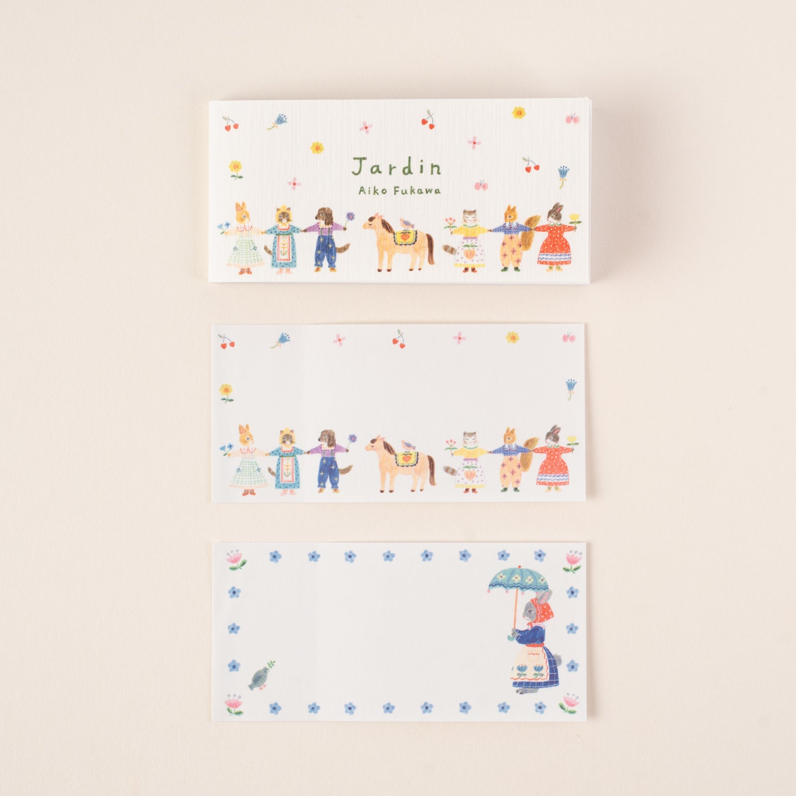 表現社 cozyca products｜Aiko Fukawa・一筆ふせん「Jardin・Happiness