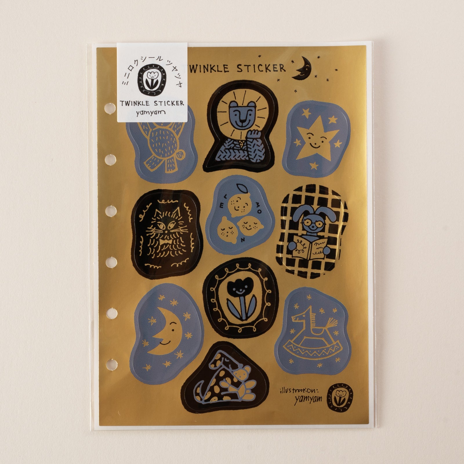 手紙社｜yamyam・ミニロクシール ツヤツヤ「TWINKLE STICKER」 | 月刊