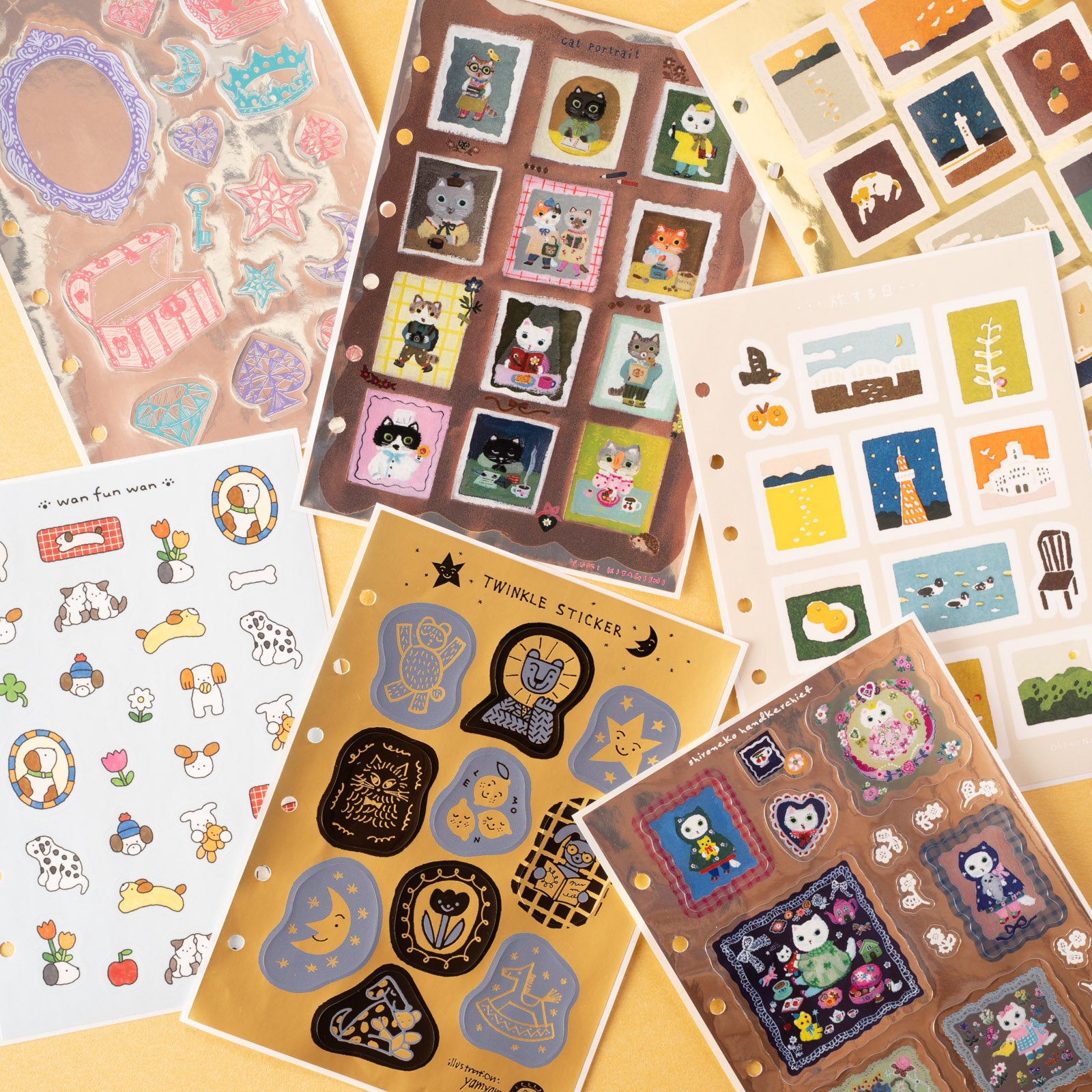 手紙社｜yamyam・ミニロクシール ツヤツヤ「TWINKLE STICKER」 | 月刊