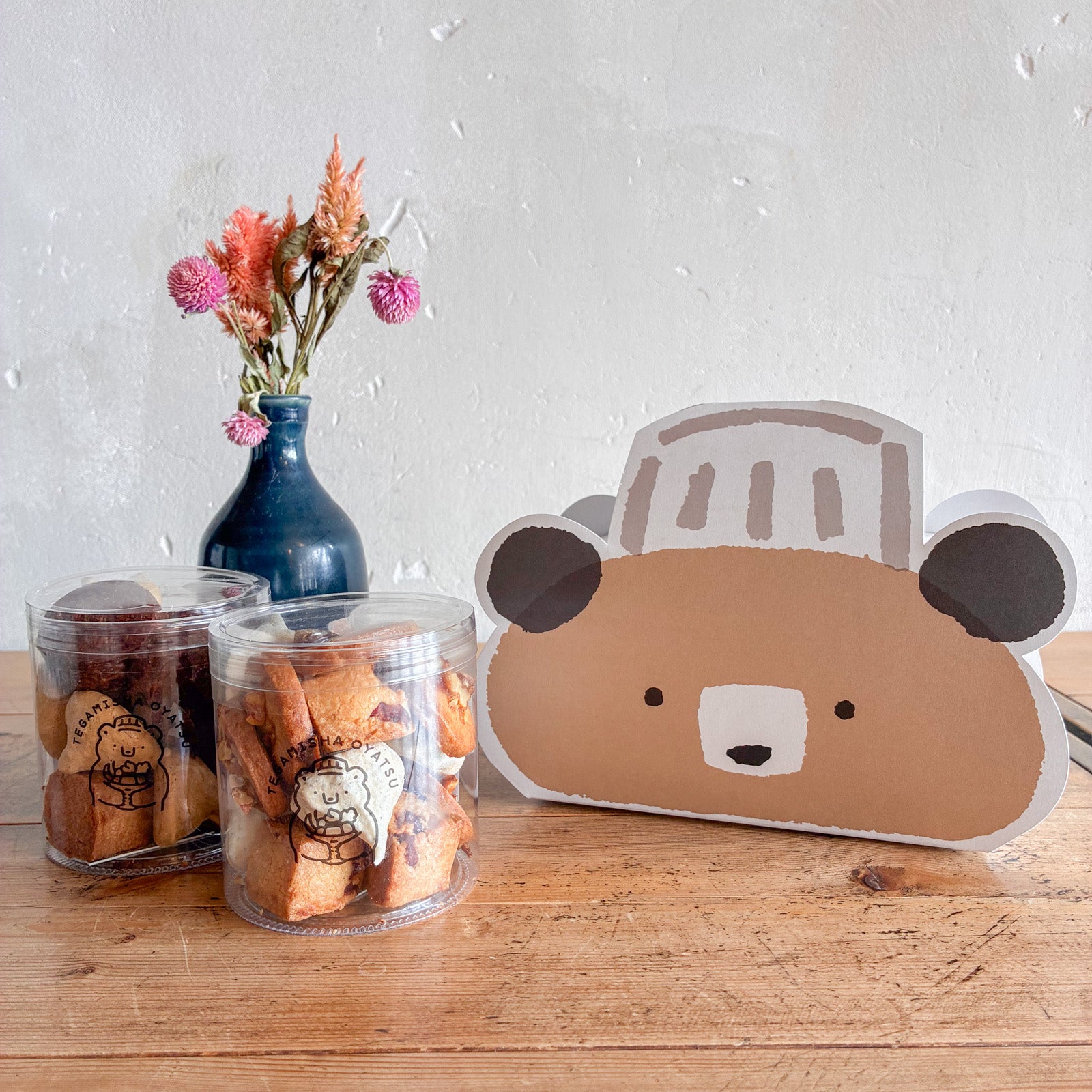 ぽにょページです。お菓子まとめ売りE ⑤⑥　3点セット 高旗将雄×手紙舎おやつコラボ「くまの焼き菓子ボックス（A）」 | 月刊