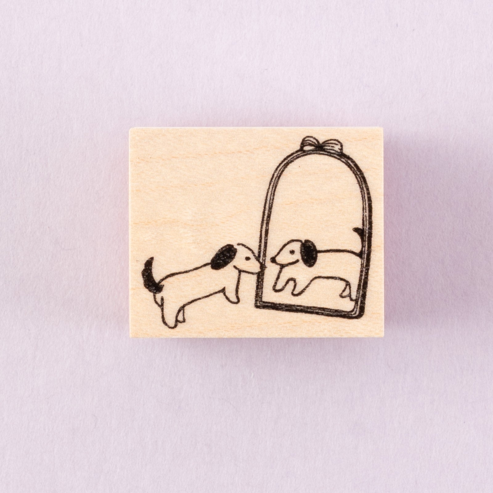 kin.iro.hitode｜スタンプ「鏡をみる子」 | 月刊手紙舎