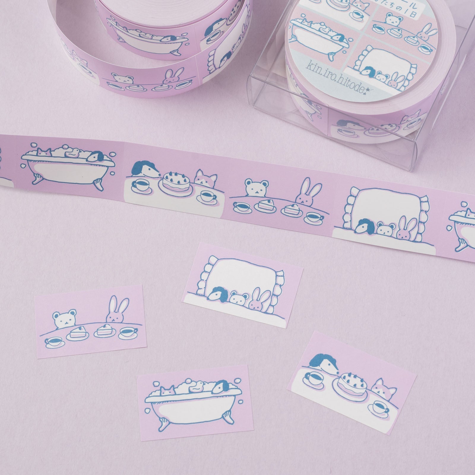 kin.iro.hitode｜ラベラーシール「かわいい子たちの1日」 | 月刊手紙舎