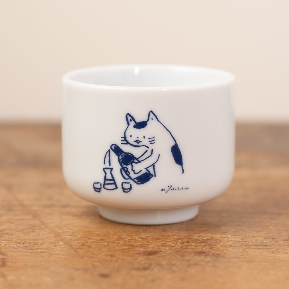 高旗将雄さんのねこがかわいいおちょこ