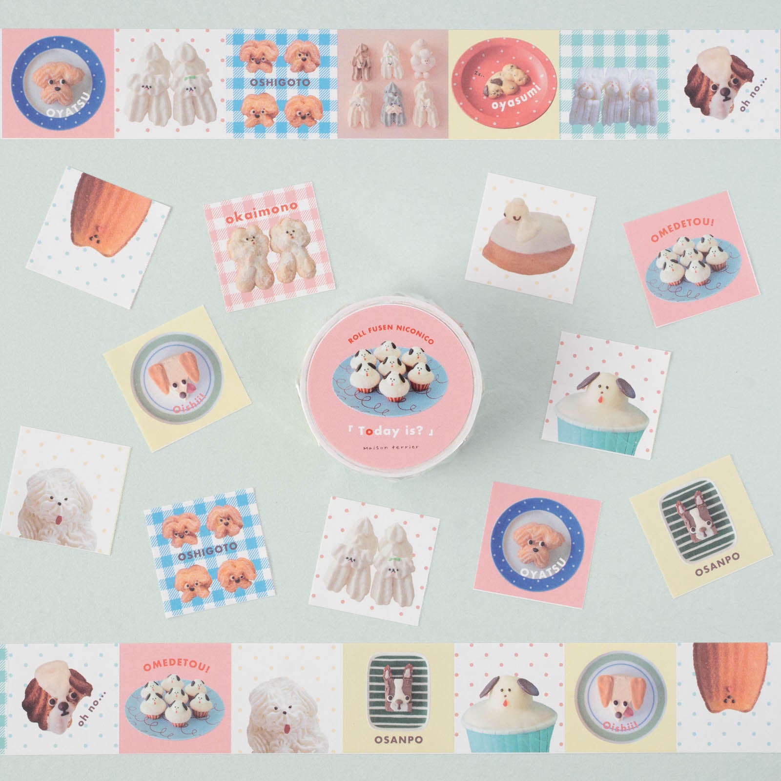 手紙社｜Maison terrier・ロールふせんニコニコ「Today is? 」 | 月刊
