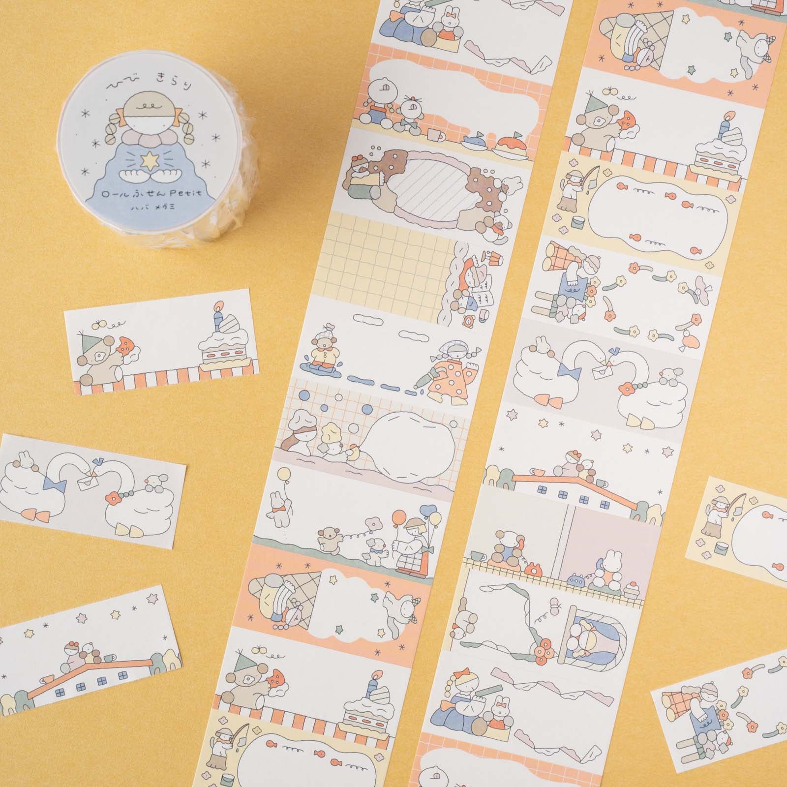 手紙社｜ハバメグミ・ロールふせんpetit「ひび きらり」 | 月刊手紙舎