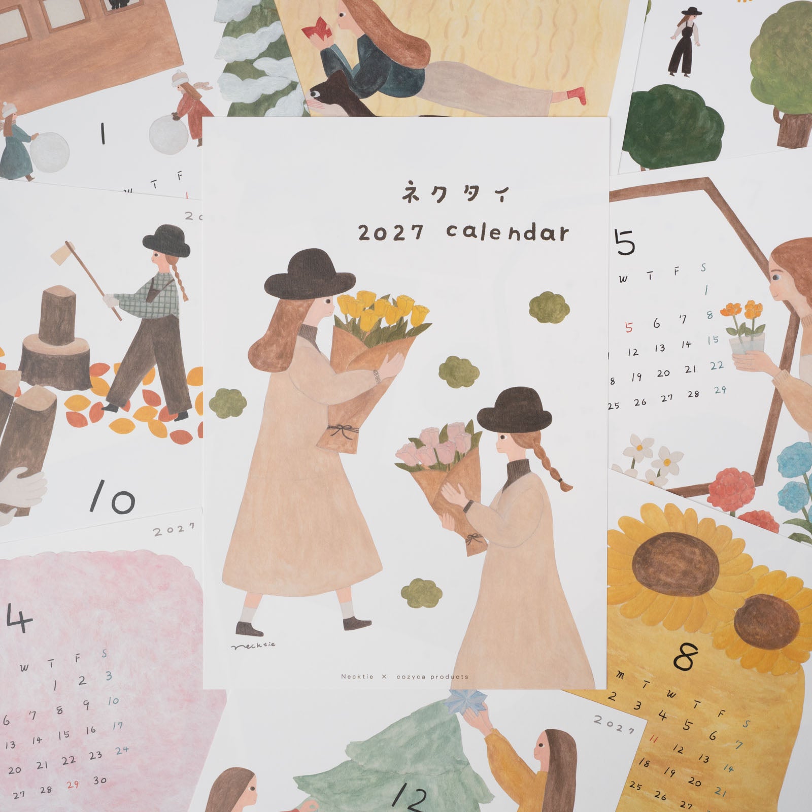 表現社 cozyca products｜ネクタイ・2027年カレンダー | 月刊手紙舎