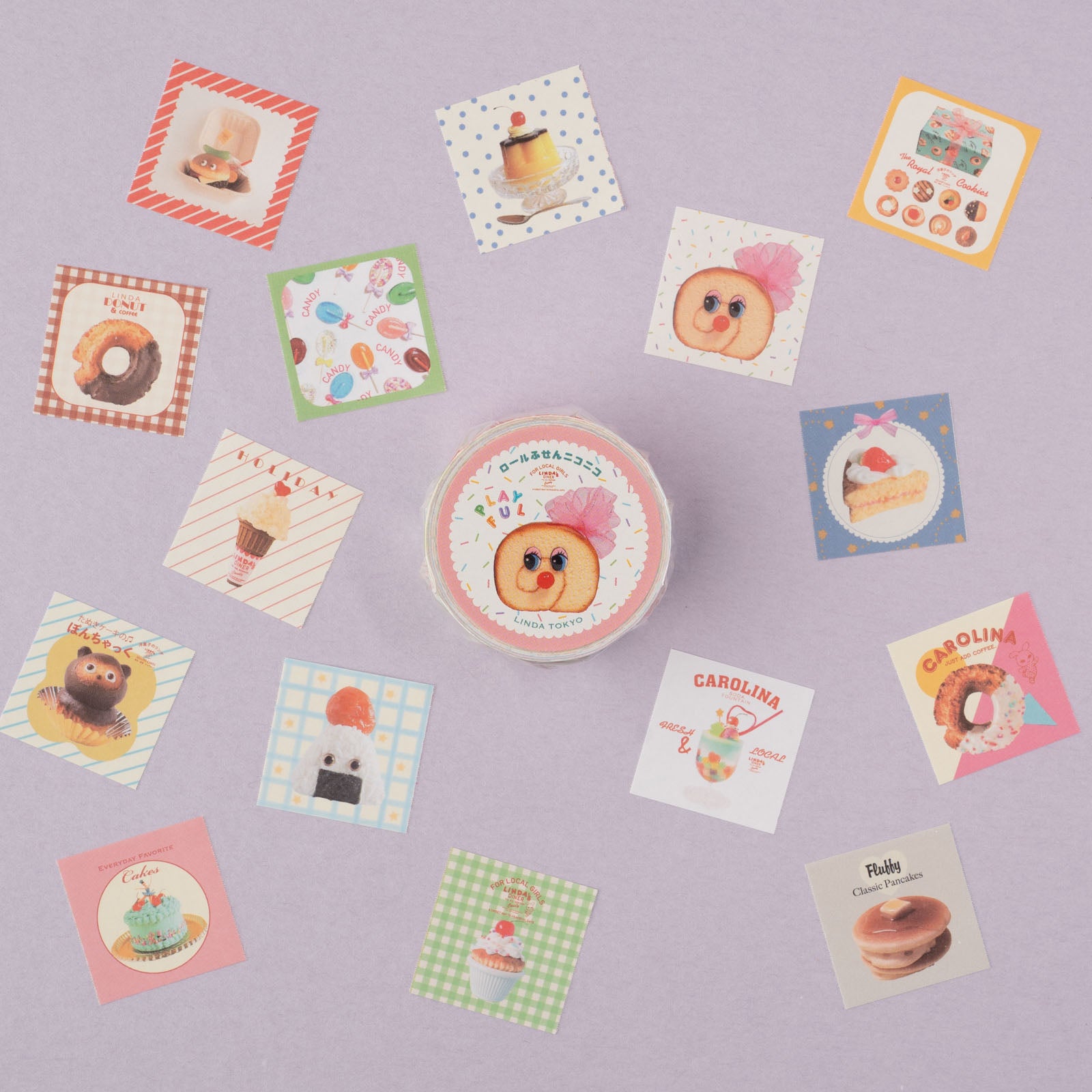 愛嬌があるお菓子たちのデザイン