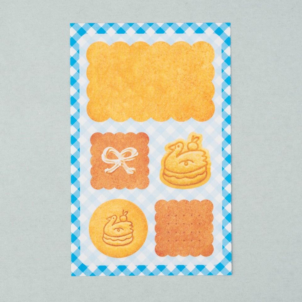 様々なクッキーが描かれたデザイン