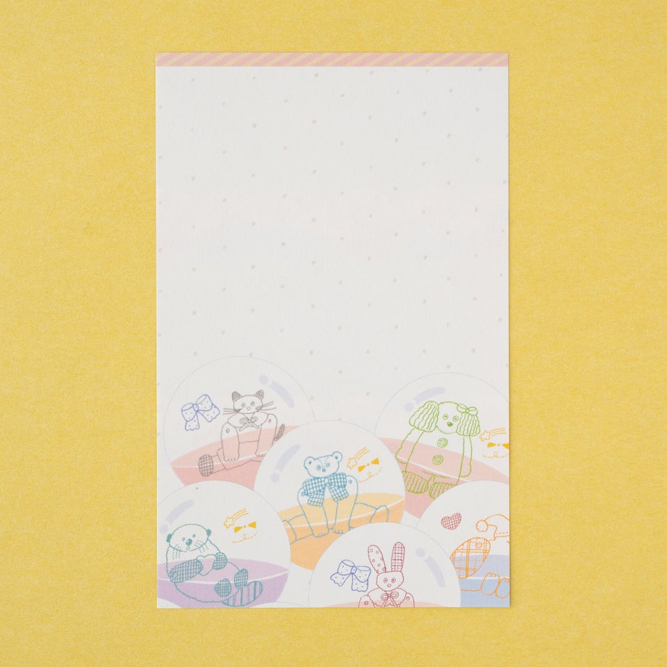 カプセルに入ったぬいぐるみがかわいいデザイン