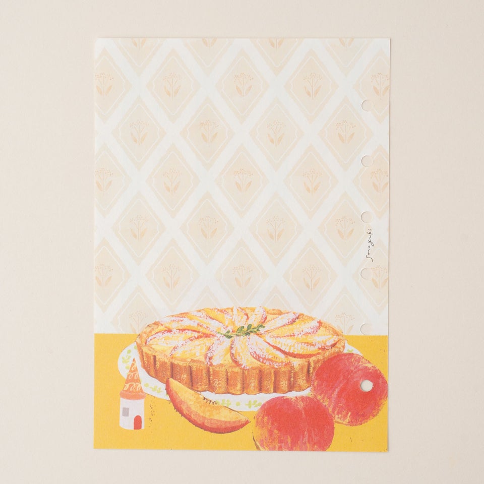美味しそうなりんごのタルトが描かれたデザイン